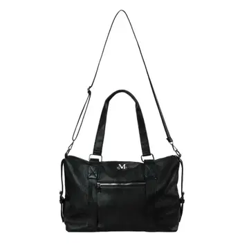 MUCENT 블랙 보스턴 백 숄더 스트랩 포함