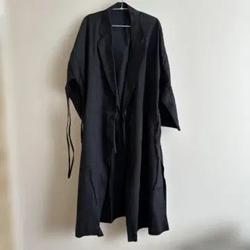 pine 롱 코트 가디건 블랙 40