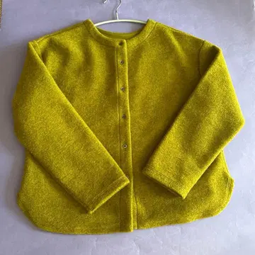 Bliss bunch 블리스치 울 혼방 가디건 노카라