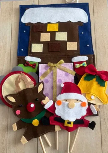 크리스마스 극장 장갑 극장 서두르는 산타클로스 빨간 코 루돌프 외