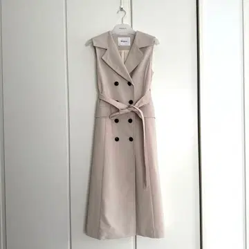 그레이스 콘티넨탈 트렌치 쉬폰 플리츠 베스트 원피스