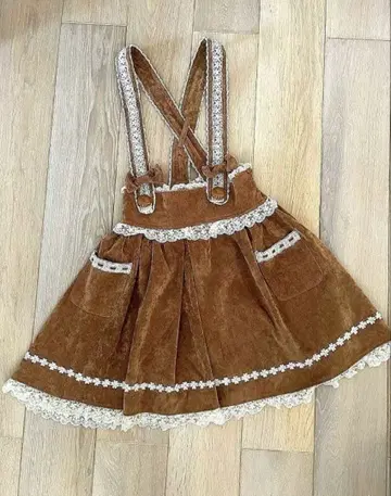 LIZLISA 리즈리사 레이스 점프 스커트 리본 헤이세이 공주풍