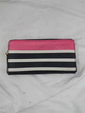 케이트 스페이드 장지갑 스트라이프 핑크 계열 여성용