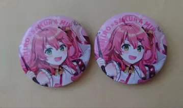 스시로 사쿠라미코 콜라보 캔뱃지 2개 시리얼 코드 포함