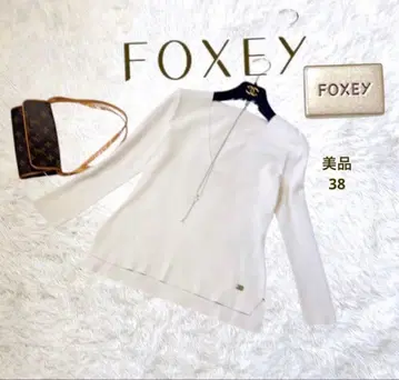 FOXEY 화이트 니트 38