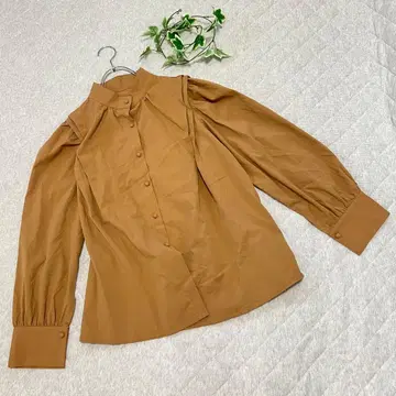 데이지 [ XL ] 새상품급 노카라 블라우스 얇은 소재 긴팔 심플 겉옷