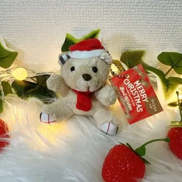 크리스마스 베어 산타 모자 곰 테디베어 Xmas 산타