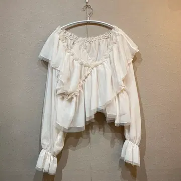 Louiosy 튤 크로스 상의 사이즈 4L 베이지