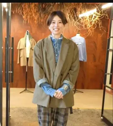 미사용 새상품 록 자켓 올리브