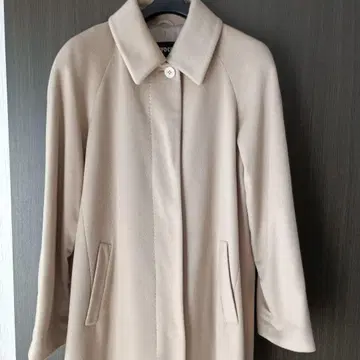 삼양상회 캐시미어 100% 스탠드 칼라 롱 코트 카멜