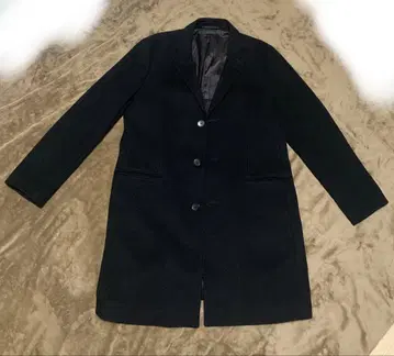 유니클로 울 캐시미어 체스터 코트 블랙 UNIQLO