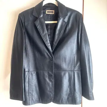 City Elegance 블랙 가죽 자켓 L(양가죽)