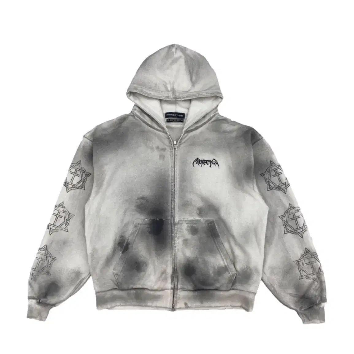 Stand Out🧏🏻‍♂️ | PROJECT GR RECONSTRUCTED FOLDED ZIP HOODIE