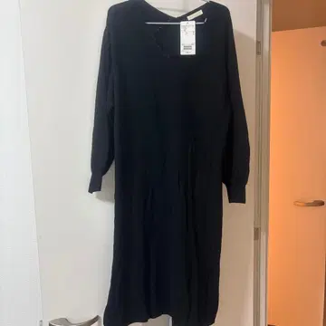 블랙 니트 원피스 프리 사이즈