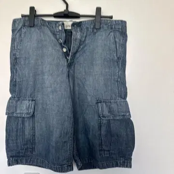 GAP 데님 블루 카고 숏팬츠 LL 갭 파랑 숏 기장