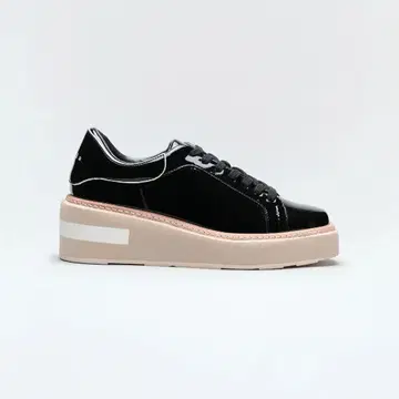 루시다 Acrux/아크루스 에나멜 스퀘어 토 통굽 스니커즈 24cm