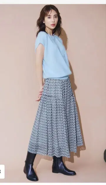 23구 [세탁 가능] Ratti 콜라주 프린트 개더 스커트