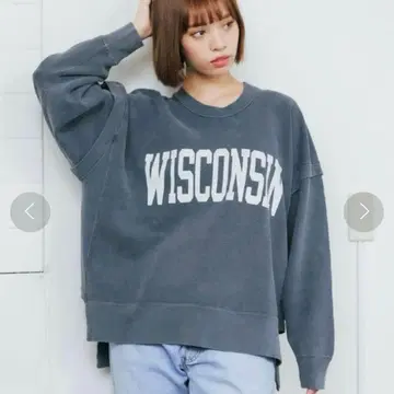 R JUBIREE 아르쥬빌리 로고 맨투맨 트레이닝복