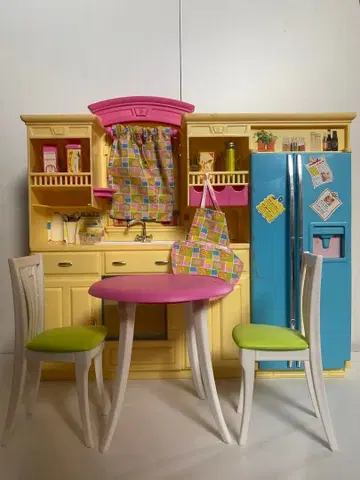 바비 주방 플레이 세트