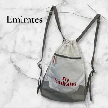 에미레이트 항공 백팩 백 화이트 그레이 냅색