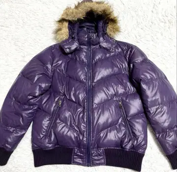 00s y2k 유니클로 프리미엄 다운 자켓 XL 퍼플 퍼