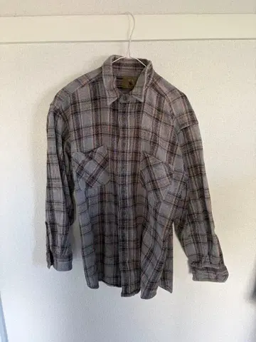 존 스톤스 베이 그레이 계열 체크 헤비 플란넬 셔츠