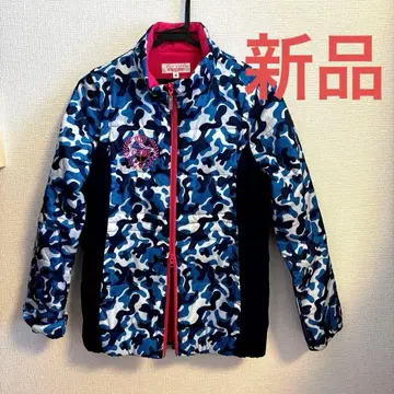 미사용 새상품 비하하트 충전솜 골프 블루종 여성용 더블 지퍼