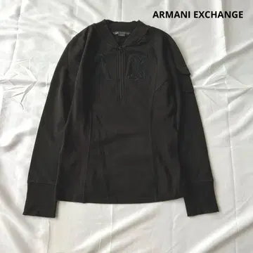 아르마니 익스체인지 하프 지퍼 큐빅 Y2K 그런지