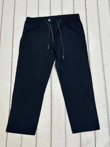 리 블랙 드로우 스트링 팬츠