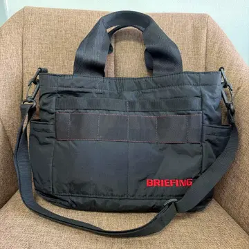 BRIEFING 블랙 토트백