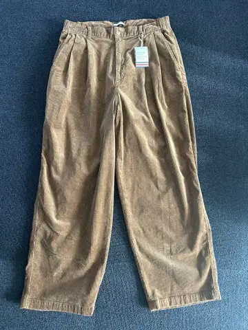 BAYFLOW 코듀로이 와이드 팬츠 브라운