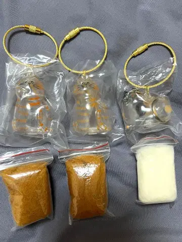 우리 집 반려동물 털뭉치 차트라 2개, 삼색 고양이, 샤무 4개 세트