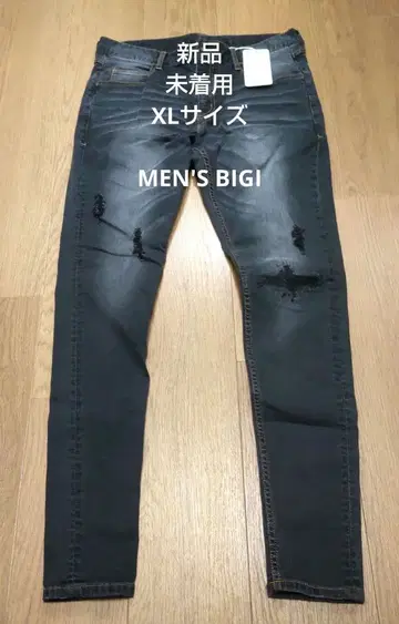할인 서비스 MEN'S BIGI 새상품 데미지 스키니 데님