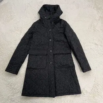 MACKINTOSH 다크 그레이 퀼팅 자켓 후드 부착