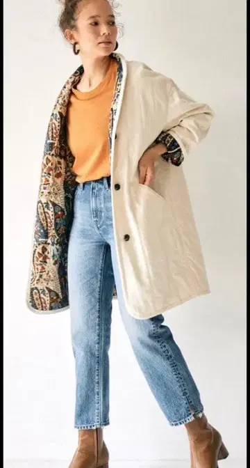 언그리드 리버서블 퀼팅 코트