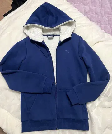 푸마 후드 부착 보아 후드티