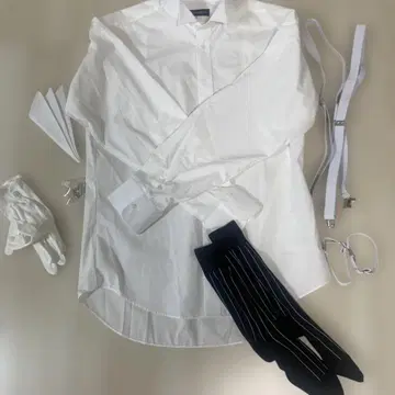 결혼식 모닝 코트용 잡화 세트 셔츠 등 일색 신랑 아버지 신부 아버지