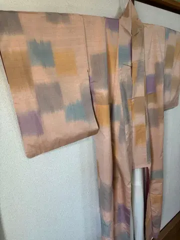 초목 염색  컬러풀 기모노