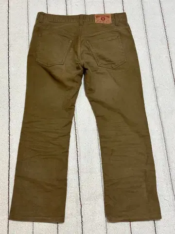 OIL CLARKE 카키 스트레이트 팬츠