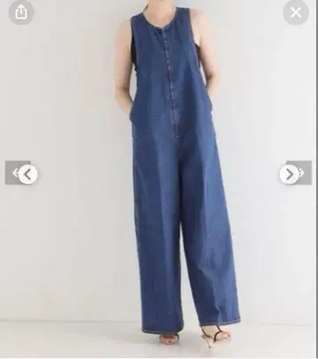 CURRENTAGE 데님 오버롤 이에나 2023aw