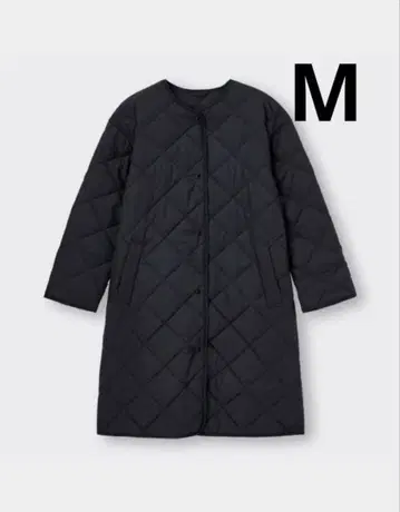 [새상품급] GU 오버 사이즈 퀼팅 코트 M