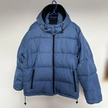 LANDS' END 리버서블 다운 자켓 블루 블랙 사이즈 L