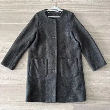 노카라 코트 그레이 L 사이즈