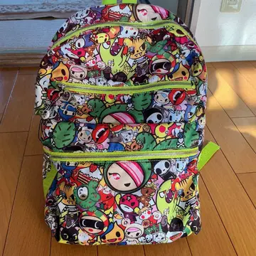 컬러풀 캐릭터 패턴 백팩