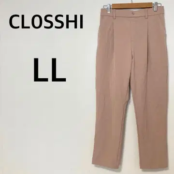 크로시 [ LL ] 테이퍼드 팬츠 컬러 팬츠 오피스 뒷밴딩