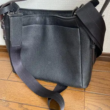 FIJITAKA 후지타카 블랙 천연 가죽 투웨이 숄더백