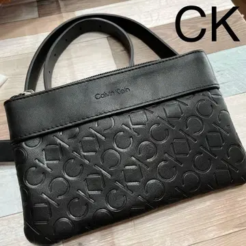 캘빈클라인 웨스트 파우치 바디백 블랙 CK 새상품 여성 벨트