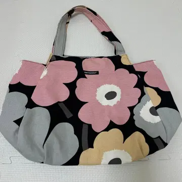 마리메꼬 우니코 토트백 핑크 베이지 숄더 대용량