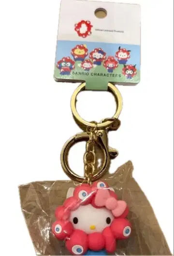 산리오 미야쿠미야쿠 파스텔 컬러  키링 헬로키티