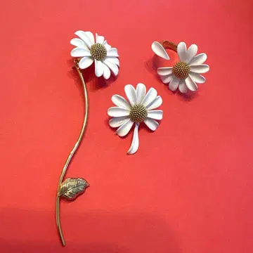 케이트 스페이드 데이지 반지, 귀걸이 세트